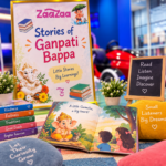 Children listening to stories about Ganpati Bappa at ZAAZAA